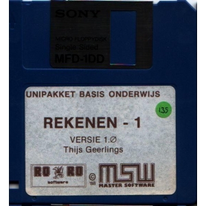 Unipakket Basis Onderwijs - Rekenen 1 - Versie 1.0  (1988, MSX, MSW Master Software)