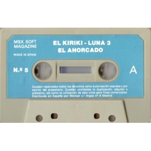 El Kiriki / Luna 3 / El Ahorcado (1985, MSX, Monser)
