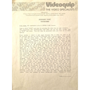 Videoquip Titles (1986, MSX, Videoquip)