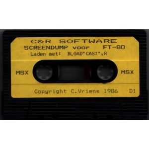 MSX Screendump (1986, MSX, C&R Software)