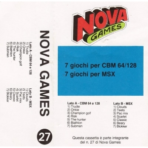 Nova Games #27 (1989, MSX, Editions Fermont)