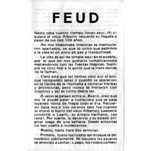 Feud (1987, MSX, Binary Design, Ltd)