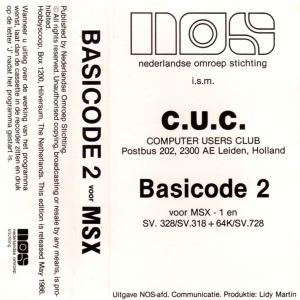 BASICODE 2 voor MSX (1986, MSX, NOS)