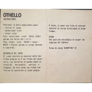 Computer Othello (1984, MSX, Sony)