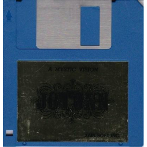 Darker than the real disk label