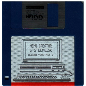 Menu Creator (1989, MSX2, Peter Volleberg)