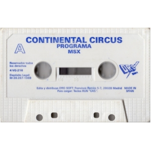Continental Circus (1989, MSX, TAITO)