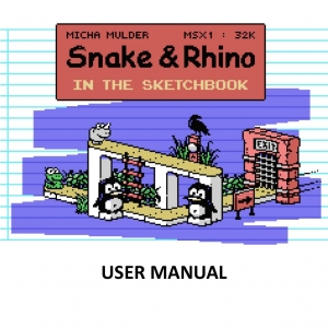 Snake & Rhino in the Sketchbook (2023, MSX, ARC8)