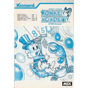 Monkey Academy (1984, MSX, Konami)