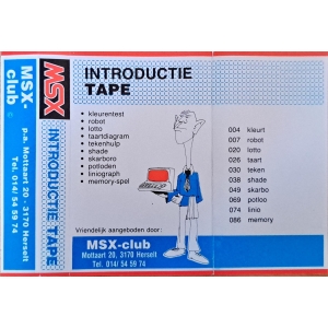 Introductie tape (MSX, MSX Club België/Nederland)