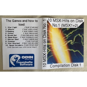 10 MSX-Hits on Disk No.1 (1988, MSX, ODIN Software)