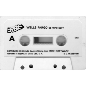Wells & Fargo (1988, MSX, Topo Soft)