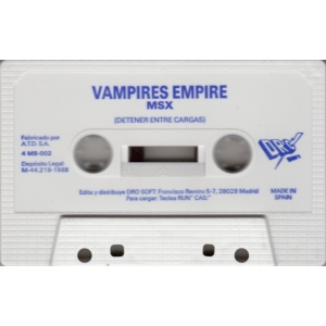 Vampire's Empire (1988, MSX, Magic Bytes)