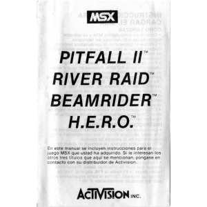 Pitfall II - Lost Caverns (1984, MSX, Activision)