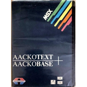 Aackotext + Aackobase (1986, MSX, The Bytebusters)