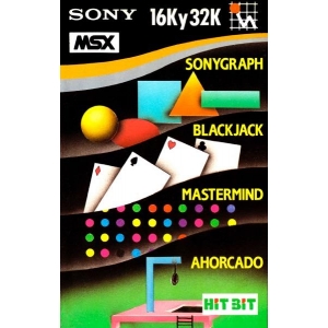 Sonygraph Blackjack Mastermind Ahorcado (1985, MSX, Indescomp)