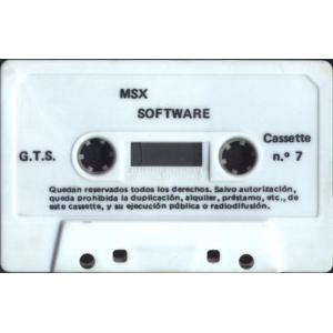 MSX Software Nº7 (1986, MSX, Grupo de Trabajo Software (G.T.S.))