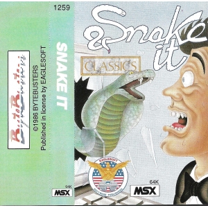 Snake It (1986, MSX, The Bytebusters)
