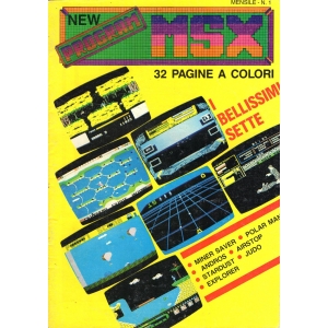 New Program MSX n. 1 (1987, MSX, Edizioni Società SIPE)