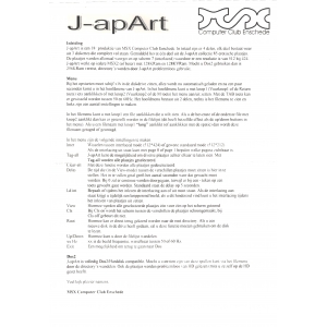 J-apArt #4 (1995, MSX2, O. Benneker)