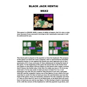 Black Jack Hentai (2002, MSX2, Andrea Gasparrini)