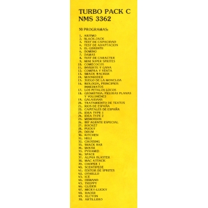 Turbo Pack C (1987, MSX, Philips Spain)