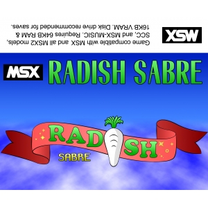 Radish Sabre (2011, MSX, commodorejohn)