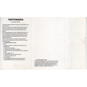 Vacuumania (1984, MSX, PSS)