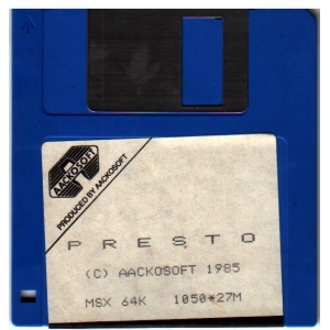 PRESTO (1985, MSX, MSX2, The Bytebusters)