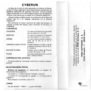 Cyberun (1986, MSX, A.C.G.)