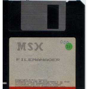 MSX Filemanager (1987, MSX, H.W.L. Kenens)