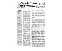 West-Friesland Nieuwsbrief 28 - MSX Club West Friesland (MCWF)