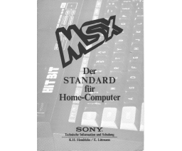 MSX Der STANDARD für Home-Computer - Sony