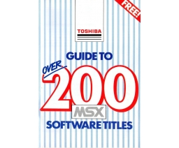 Toshiba Guide to over 200 MSX Software Titles - Toshiba