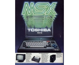 Toshiba MSX HX-10 flyer - Toshiba