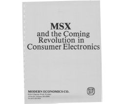 MSX and the Coming Revolution in Consumer Electronics - Modern Economics Co.