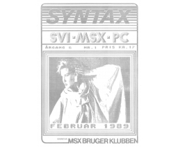 Syntax Argang 6 Nr. 1 - MSX Brugerklubben