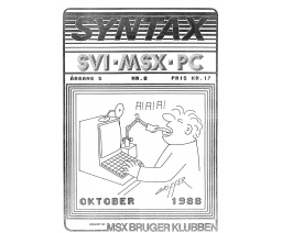 Syntax Argang 5 Nr. 8 - MSX Brugerklubben