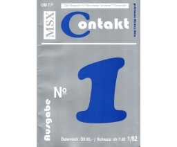 MSX Contakt 1/92 - Peletronia Medien-Büro