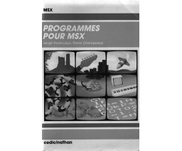 Programmes pour MSX - Cedic