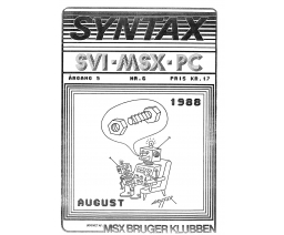 Syntax Argang 5 Nr. 6 - MSX Brugerklubben