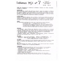 Tablettes MSX 7 - Aimé Six