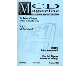 MSX Club Drechtsteden Magazine 21 - MSX Club Drechtsteden