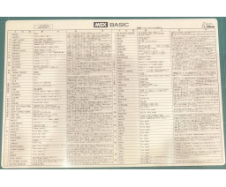 MSX BASIC desk pad - Addcom