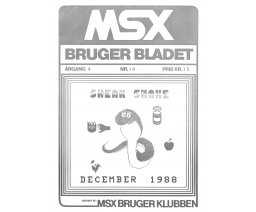 MSX Bruger Bladet Argang 4 Nr. 10 - MSX Brugerklubben