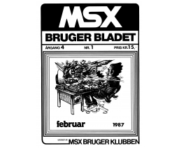 MSX Bruger Bladet Argang 4 Nr. 1 - MSX Brugerklubben