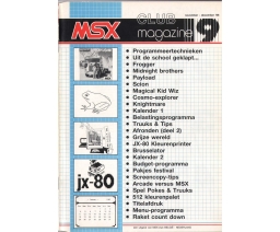 MSX Club Magazine 09 - MSX Club België/Nederland