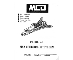 MSX Club Drechtsteden Magazine 10 - MSX Club Drechtsteden
