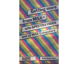 Getting more from MSX - with Spectra Video and all MSX computers - Sigma Press