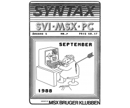 Syntax Argang 5 Nr. 7 - MSX Brugerklubben
